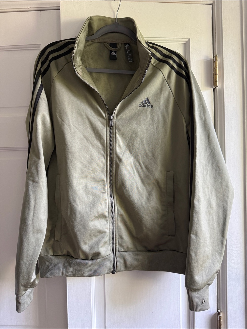 adidas Track Jacket with Black Stripes